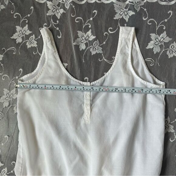 Anthropologie Cloth & Stone White Tencel Open Back Jumpsuit Sz Large - Picture 9 of 14